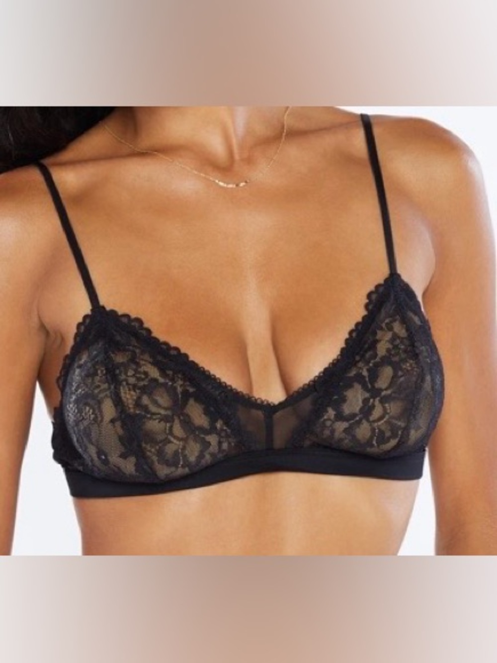Savage X Fenty gray lace bralette